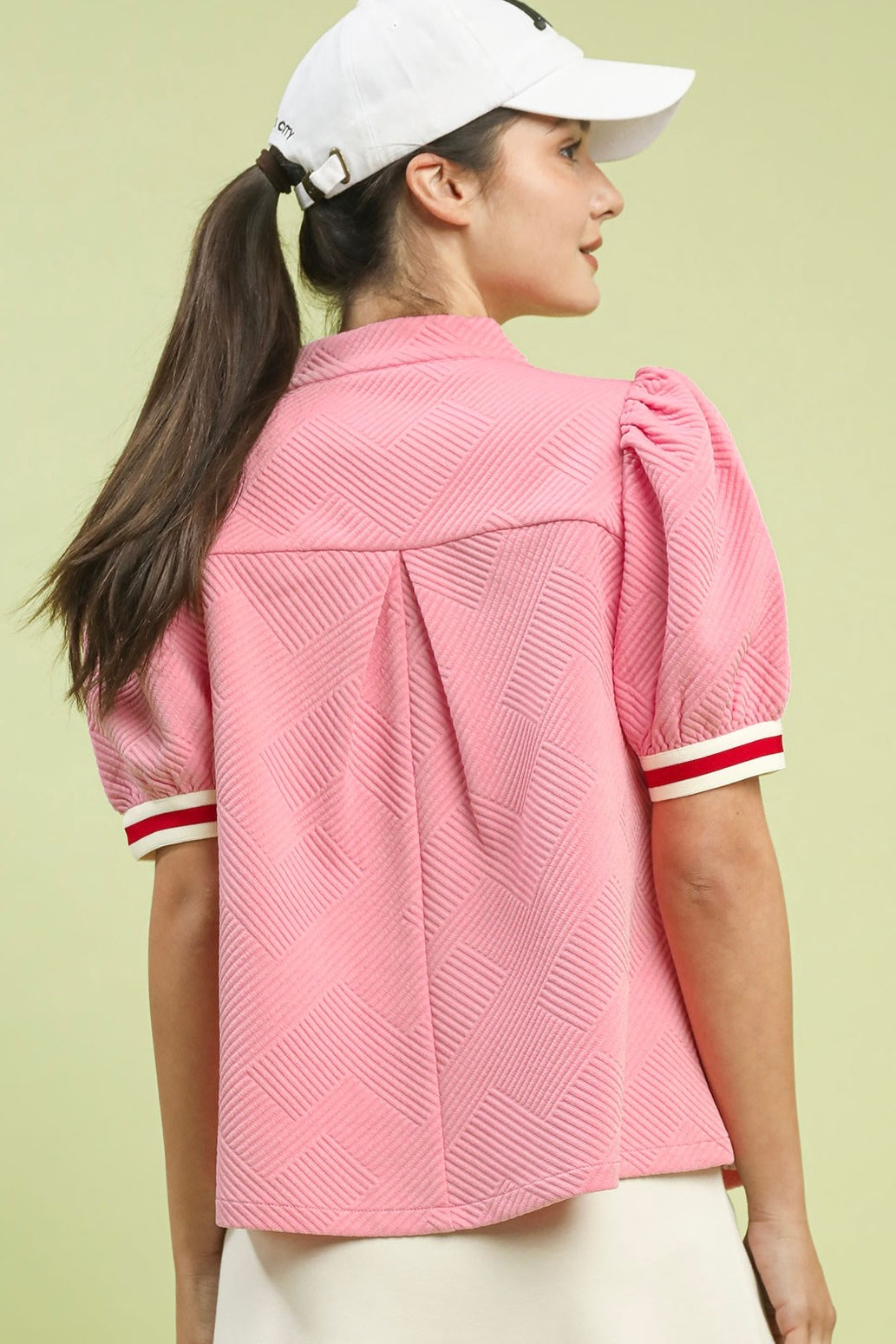 Candy Pink Quilted Top