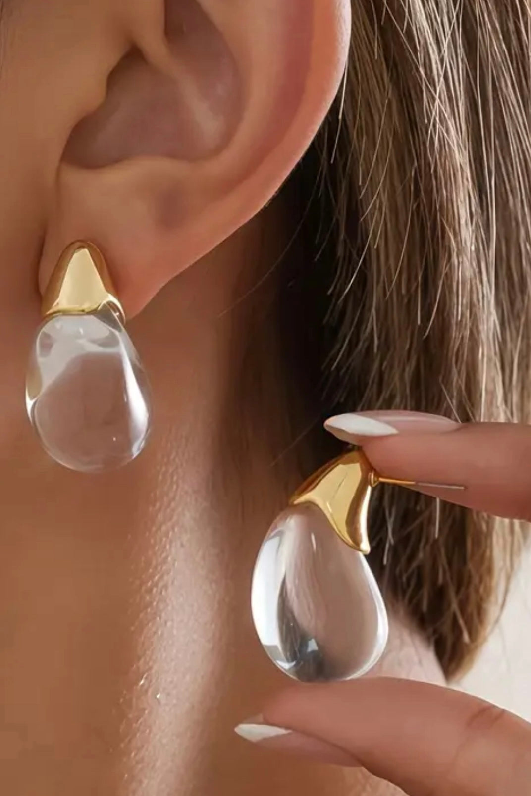 Acrylic Teardrop Earrings