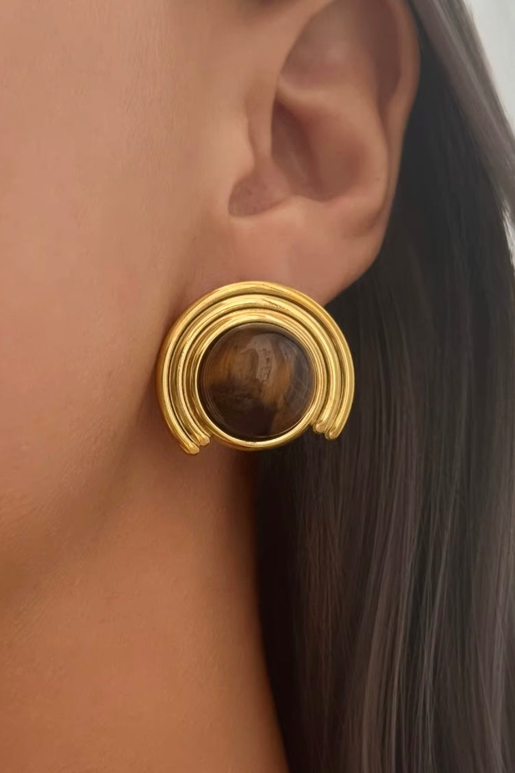 Tiger Moon Earrings