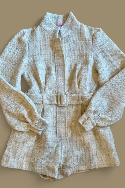 Chara Tweed Romper