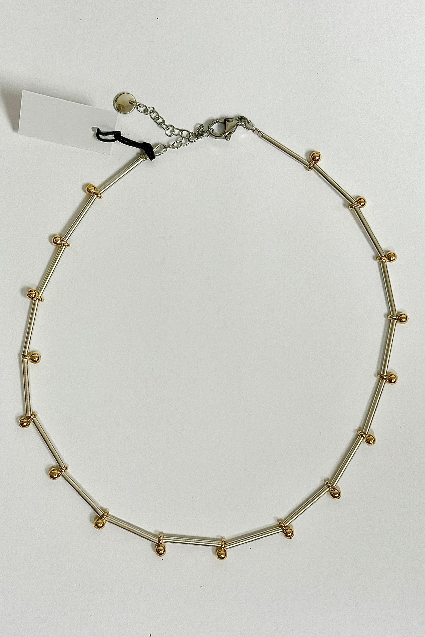 Two Tone Bar Necklace