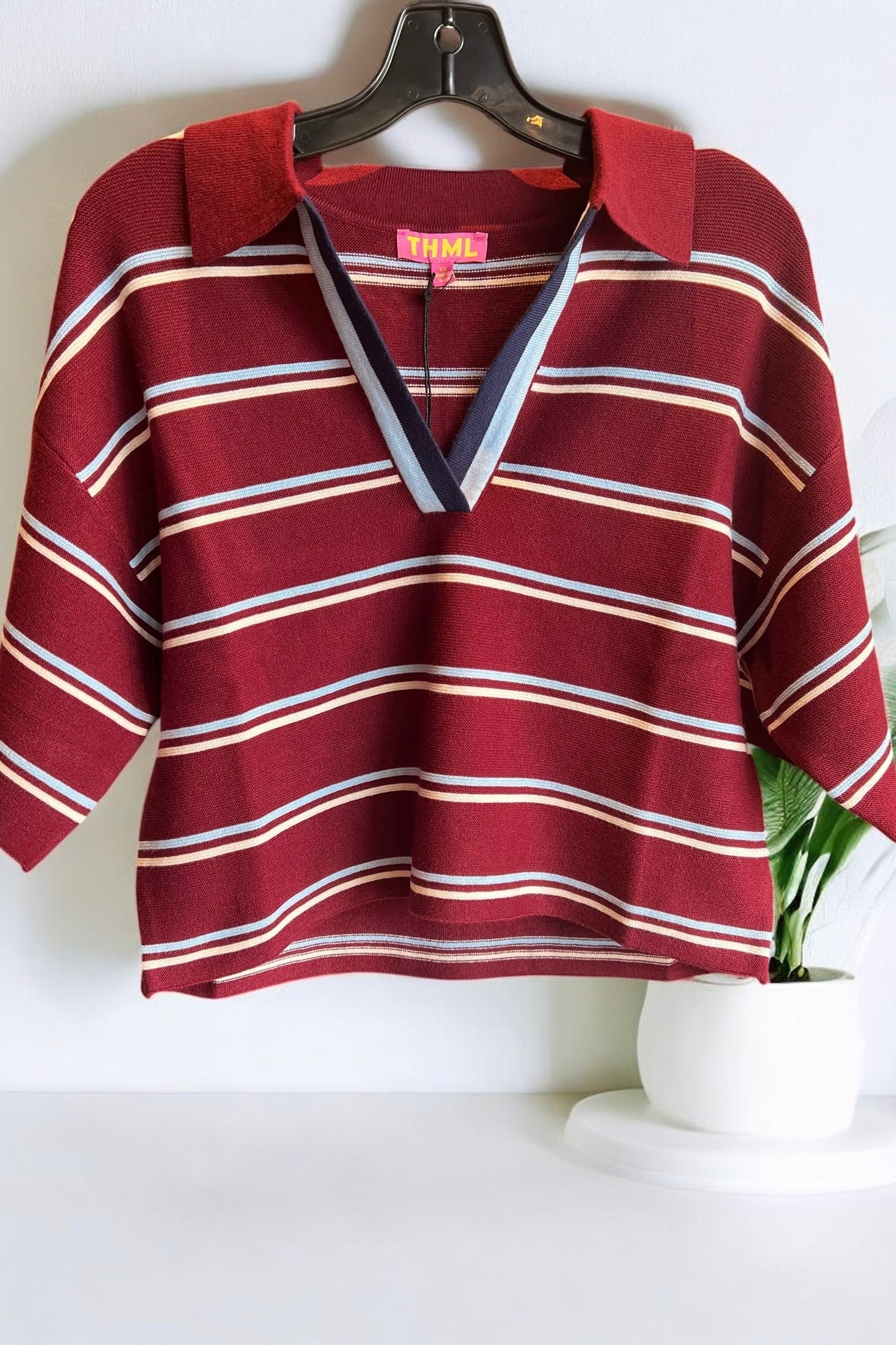 Stripe Rugby Crop