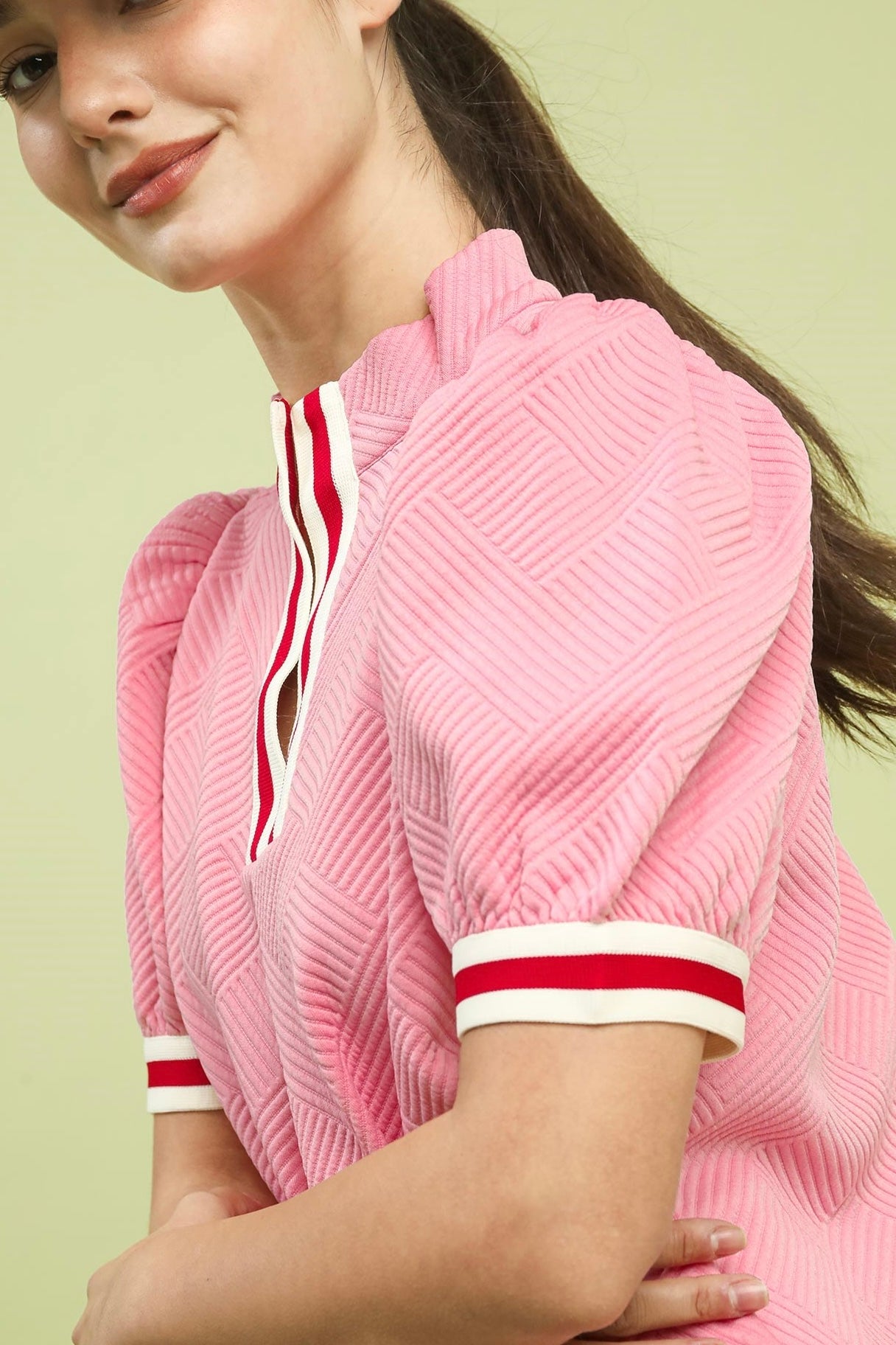 Candy Pink Quilted Top
