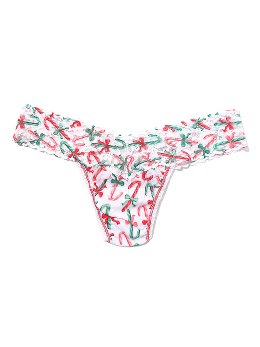 Low Rise Thong Holiday Candy Canes
