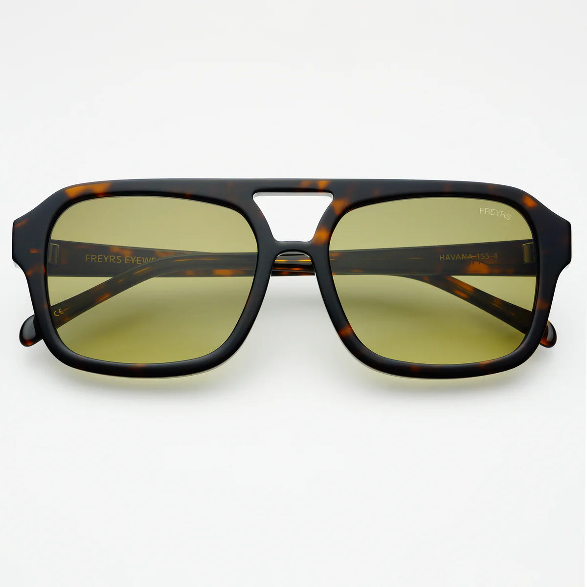 Havana Acetate Aviator Sunglasses
