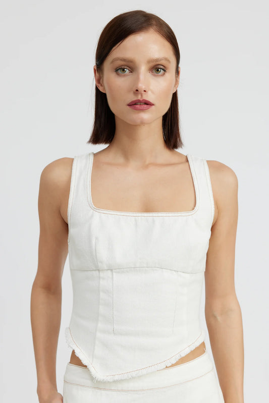 Anika Denim Corset Top