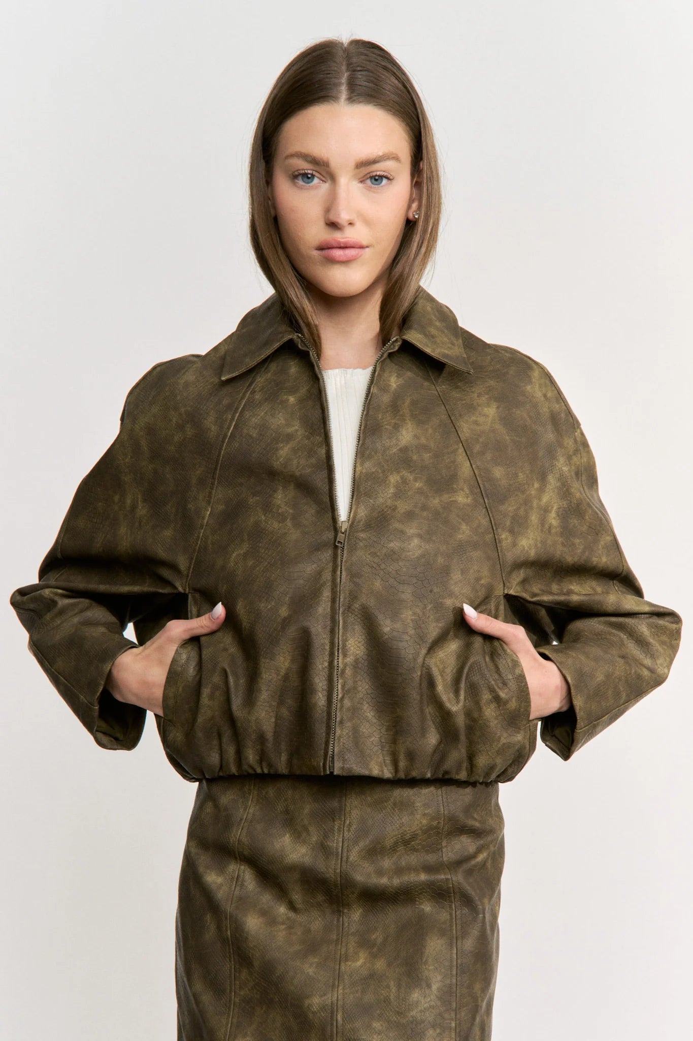 Margot Croc Bomber Jacket