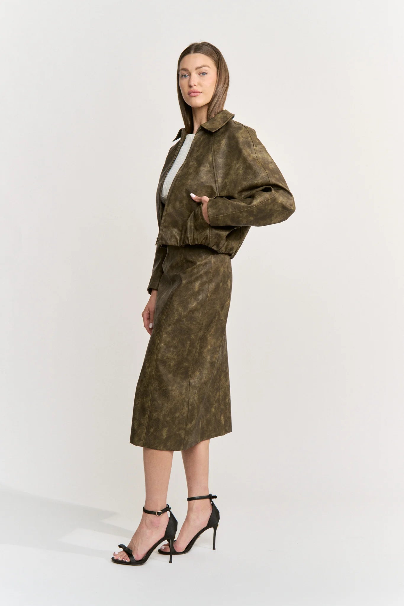 Margot Croc Bomber Jacket