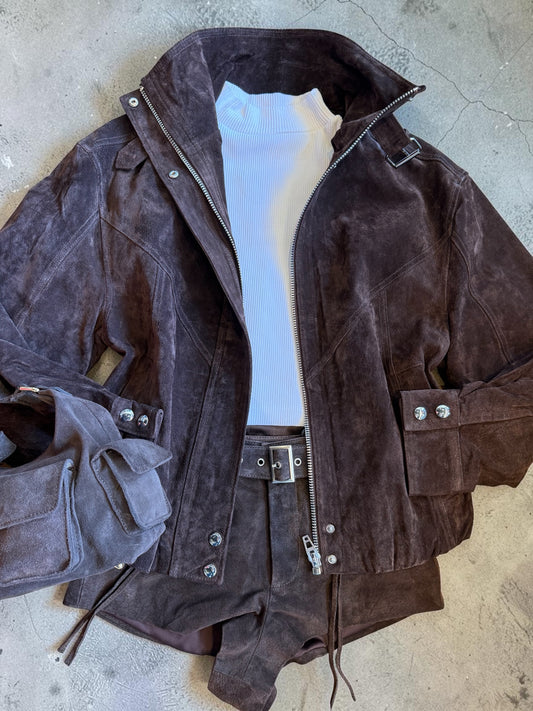 Iced Chocolate Suede Jacket