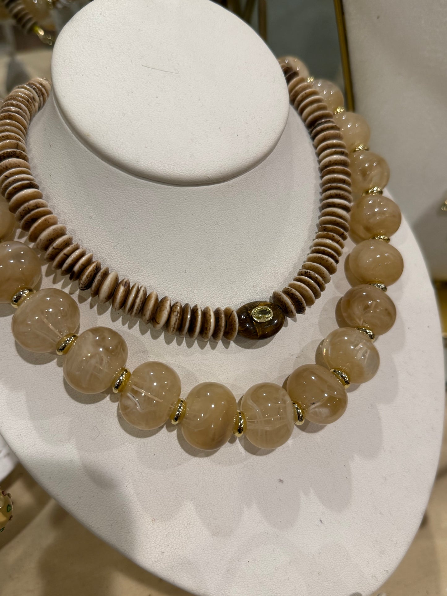 Marble Beaded Necklace