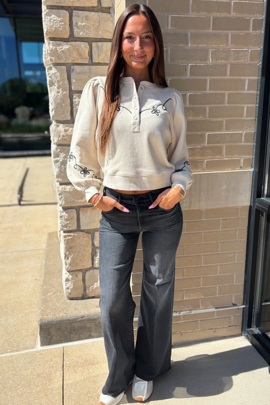 Hanne Embroidered Sweater