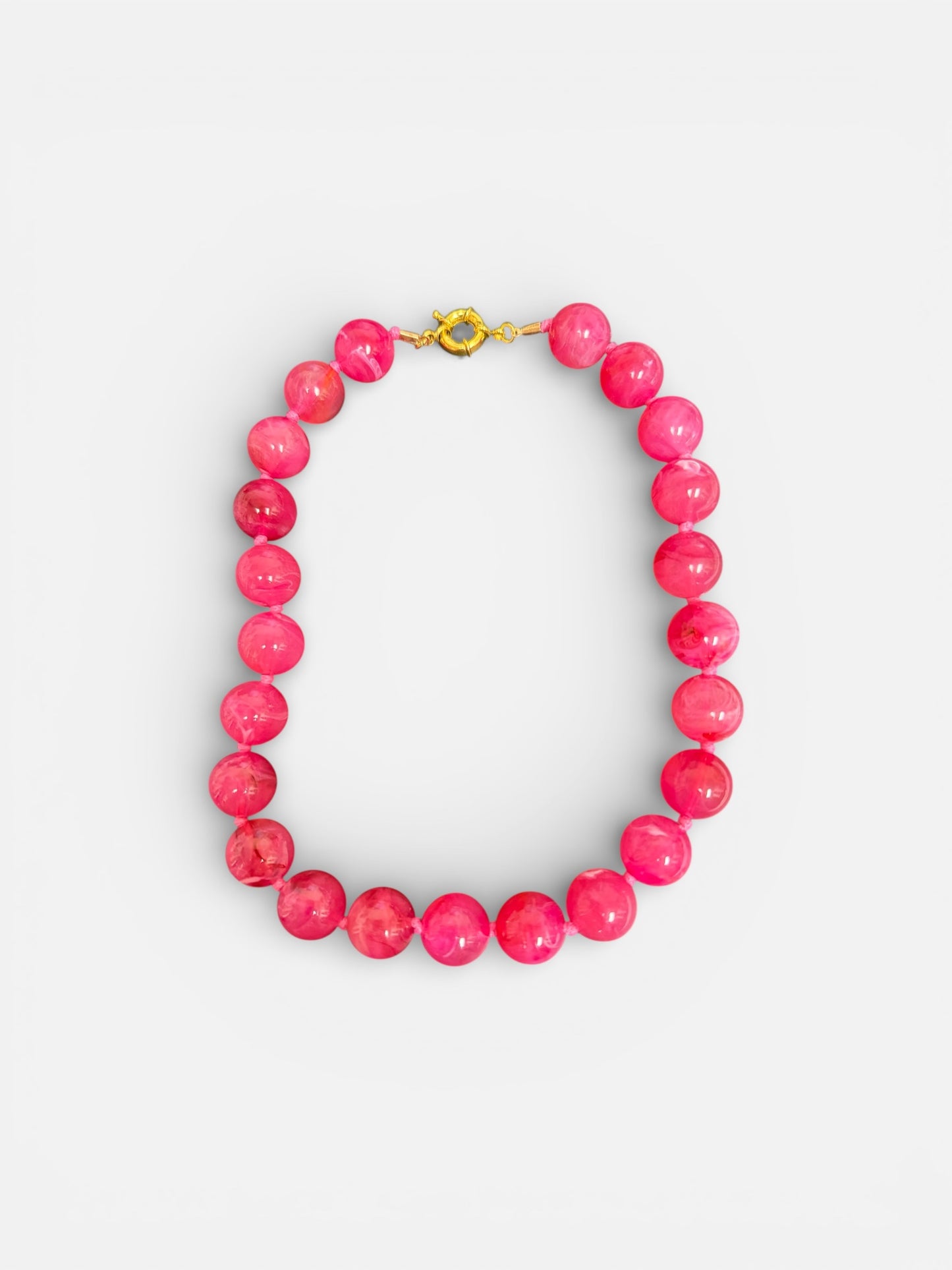 Pink Love Bead Necklace