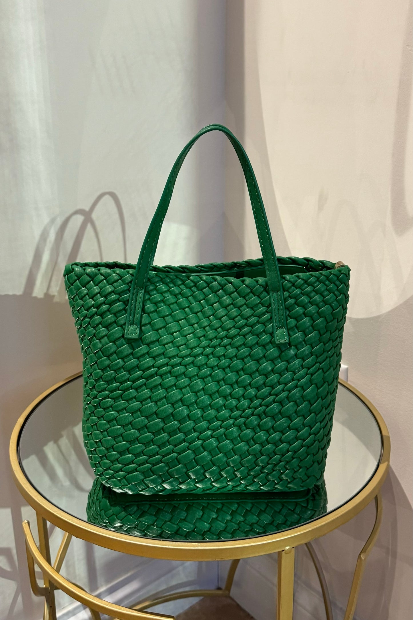 Inzi Small Weave Shopper Tote