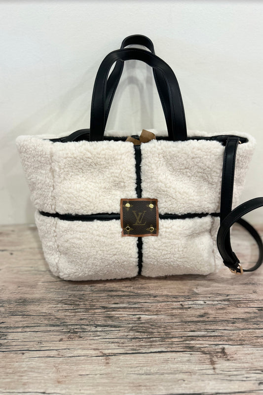 Up-Cycled Sherpa Tote