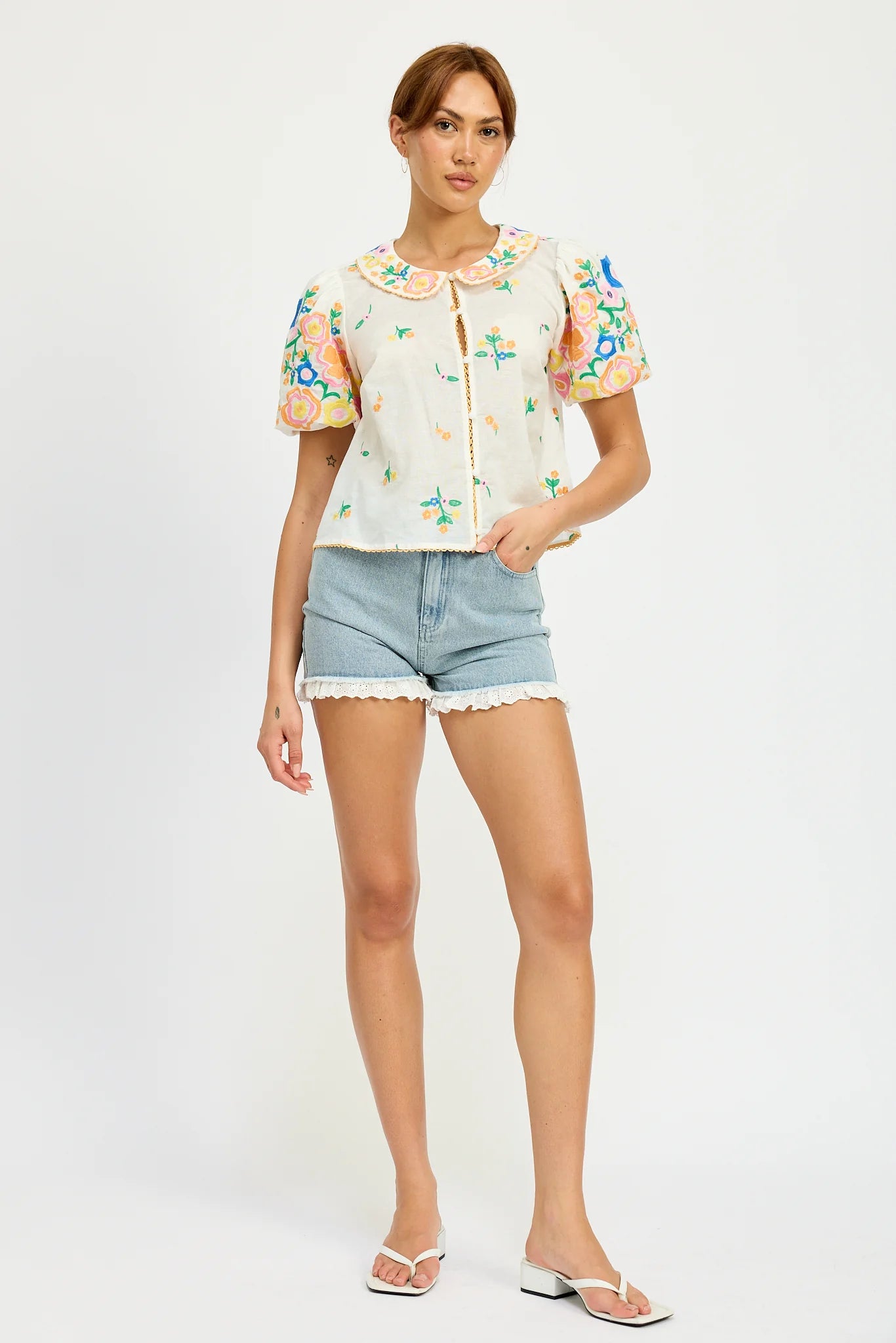 Vivienne Button Up Top