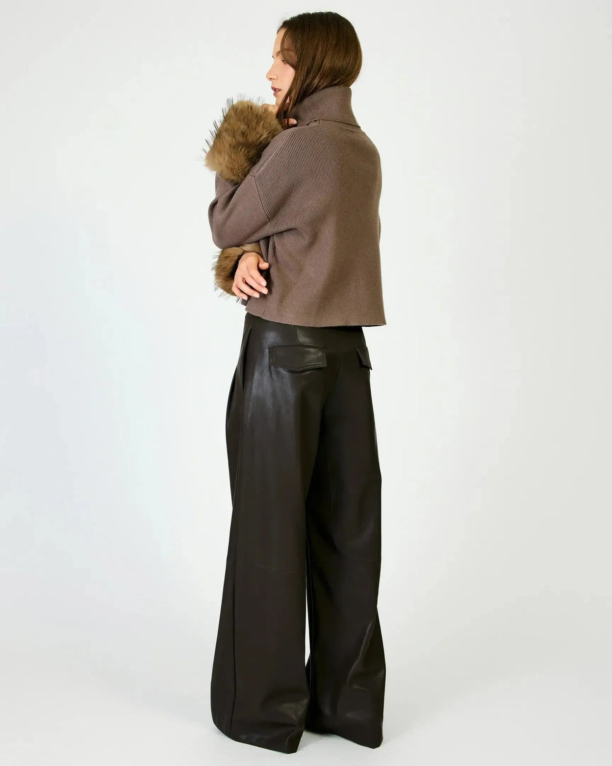 Hadley Fur Cuff Sweater