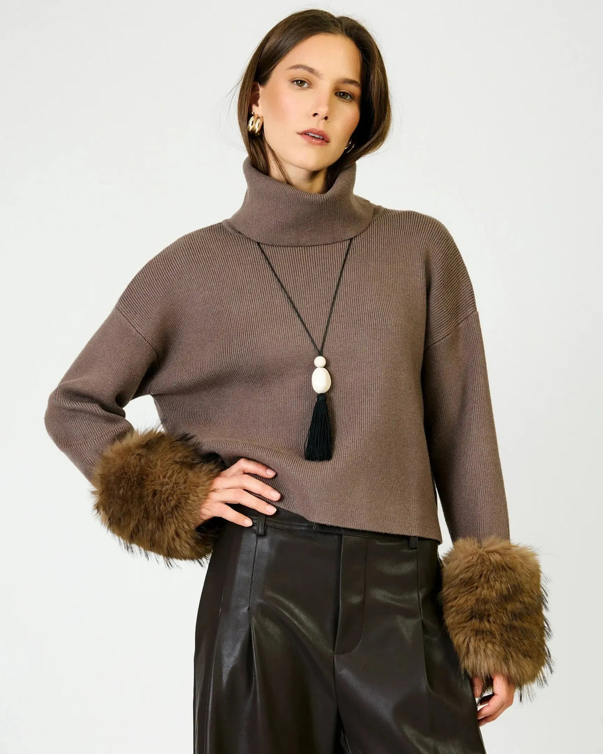 Hadley Fur Cuff Sweater