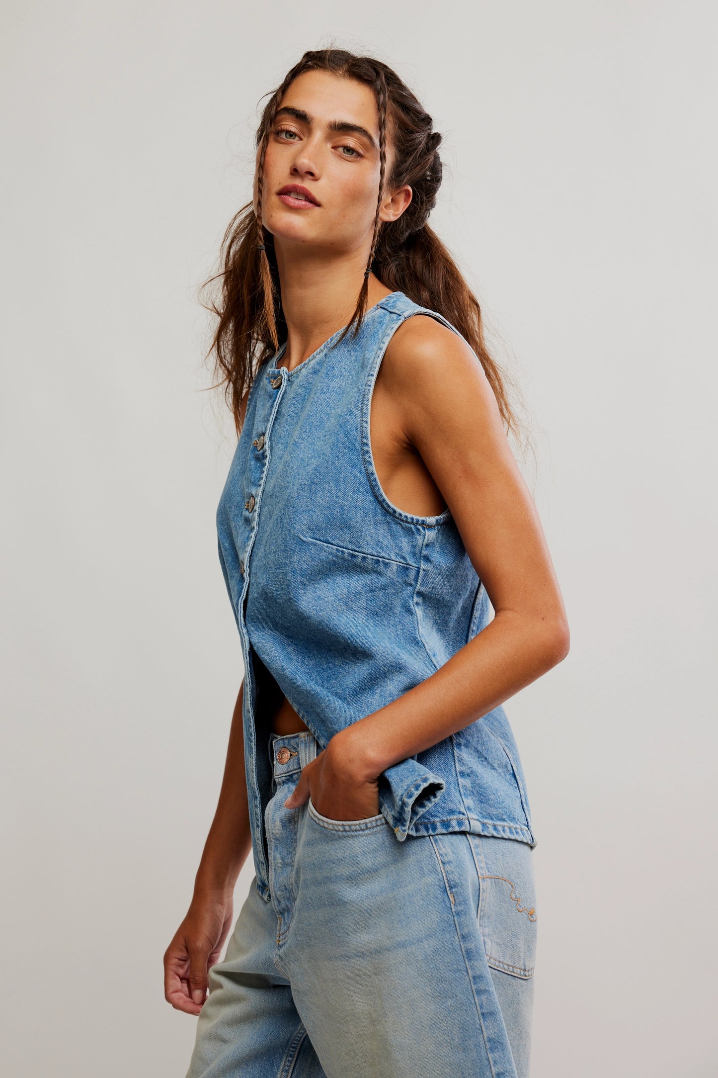 Aimee Denim Vest