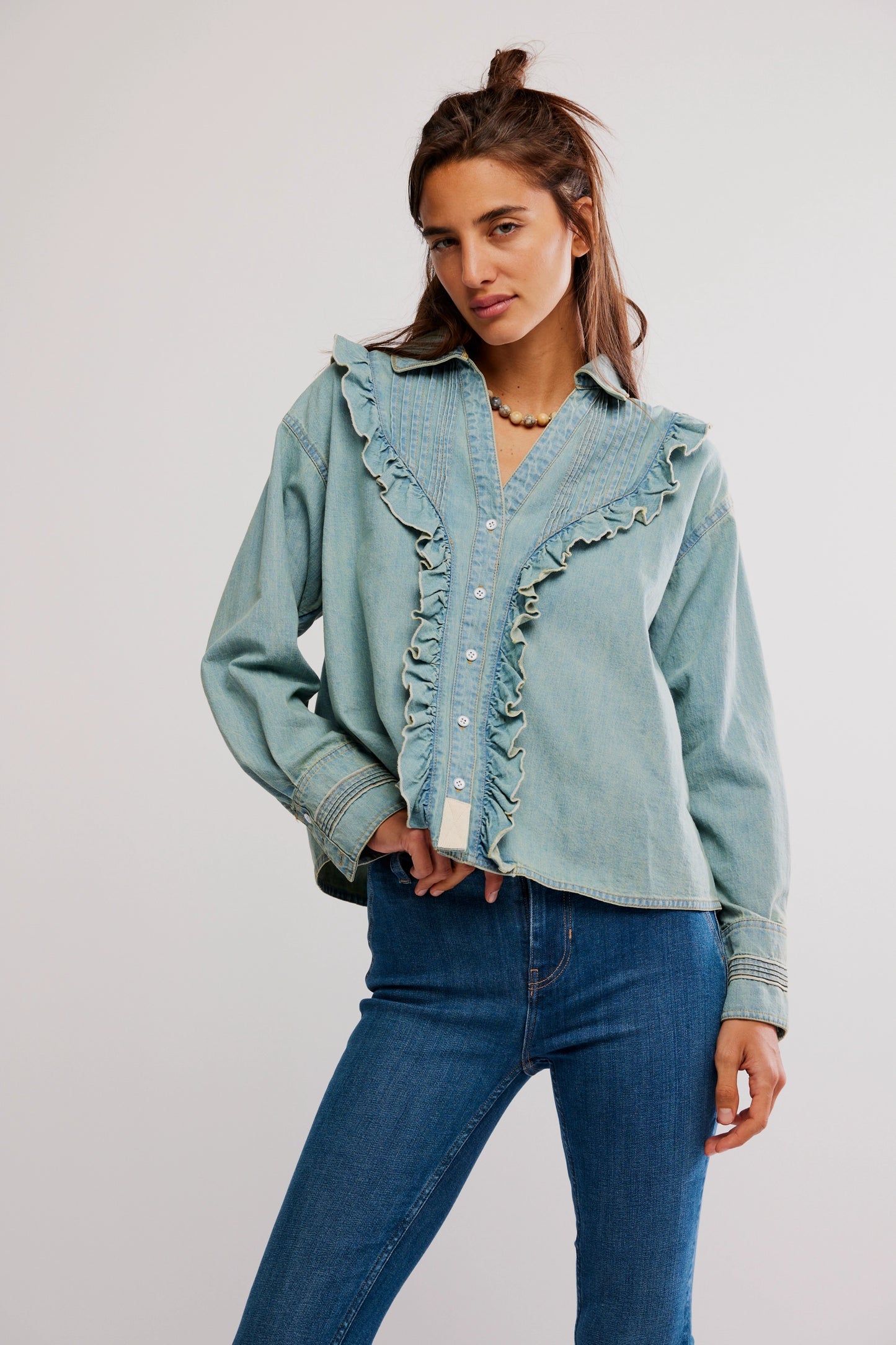 Tattered & Ruffled Top