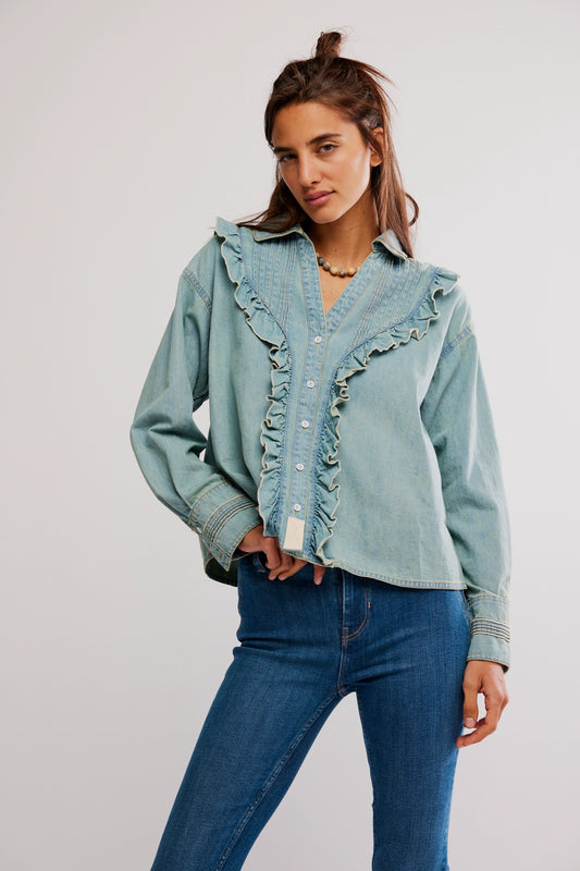 Tattered & Ruffled Top