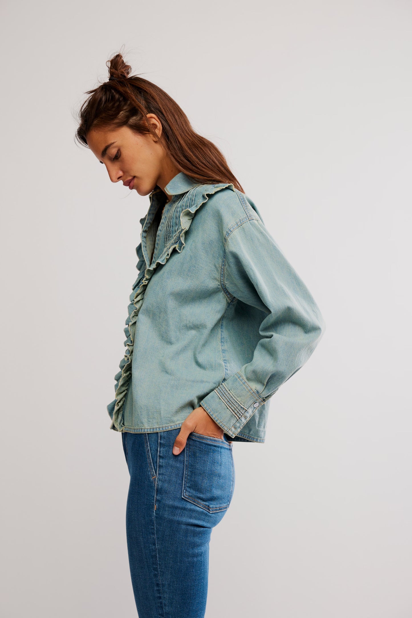 Tattered & Ruffled Top