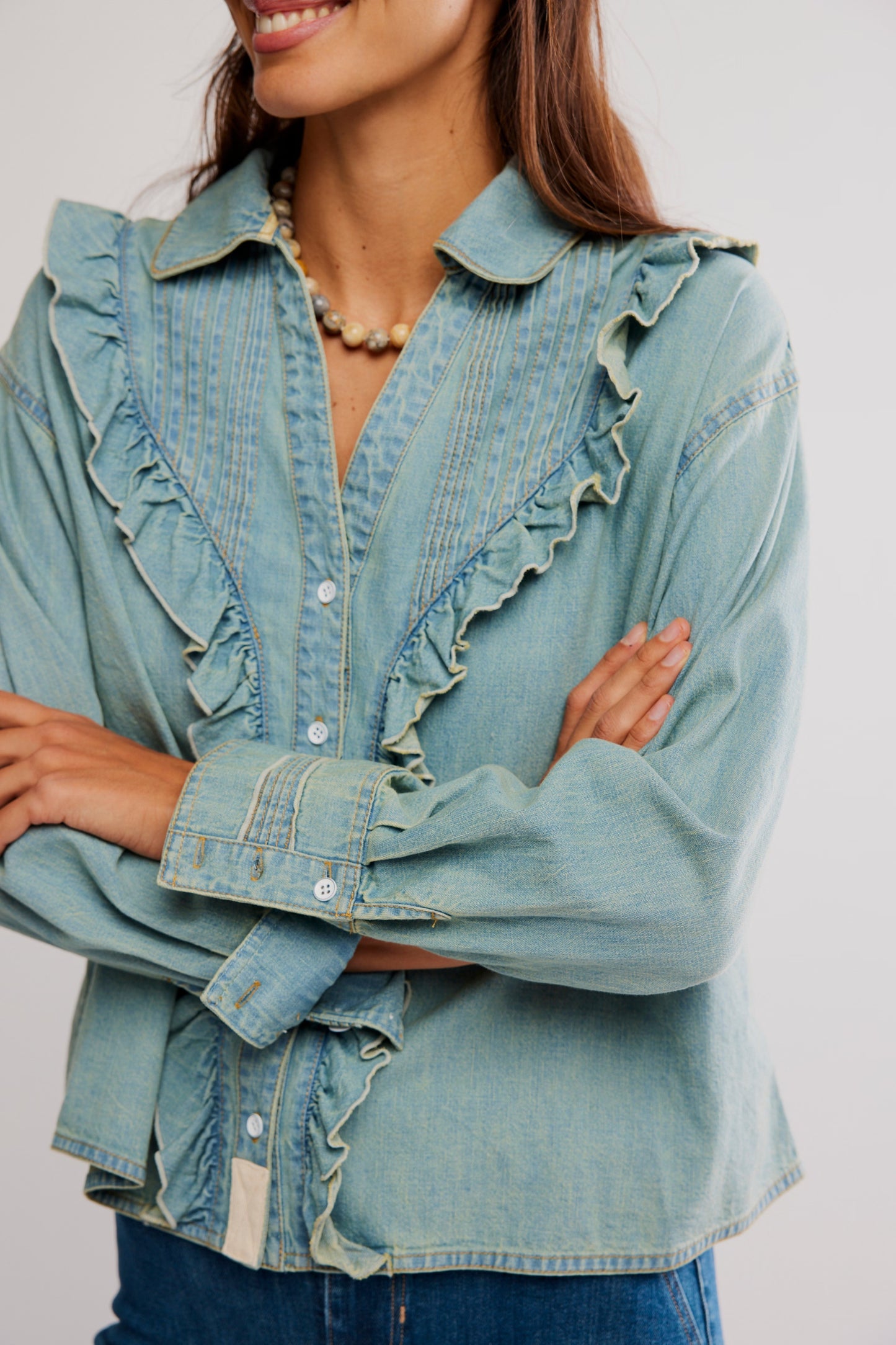 Tattered & Ruffled Top