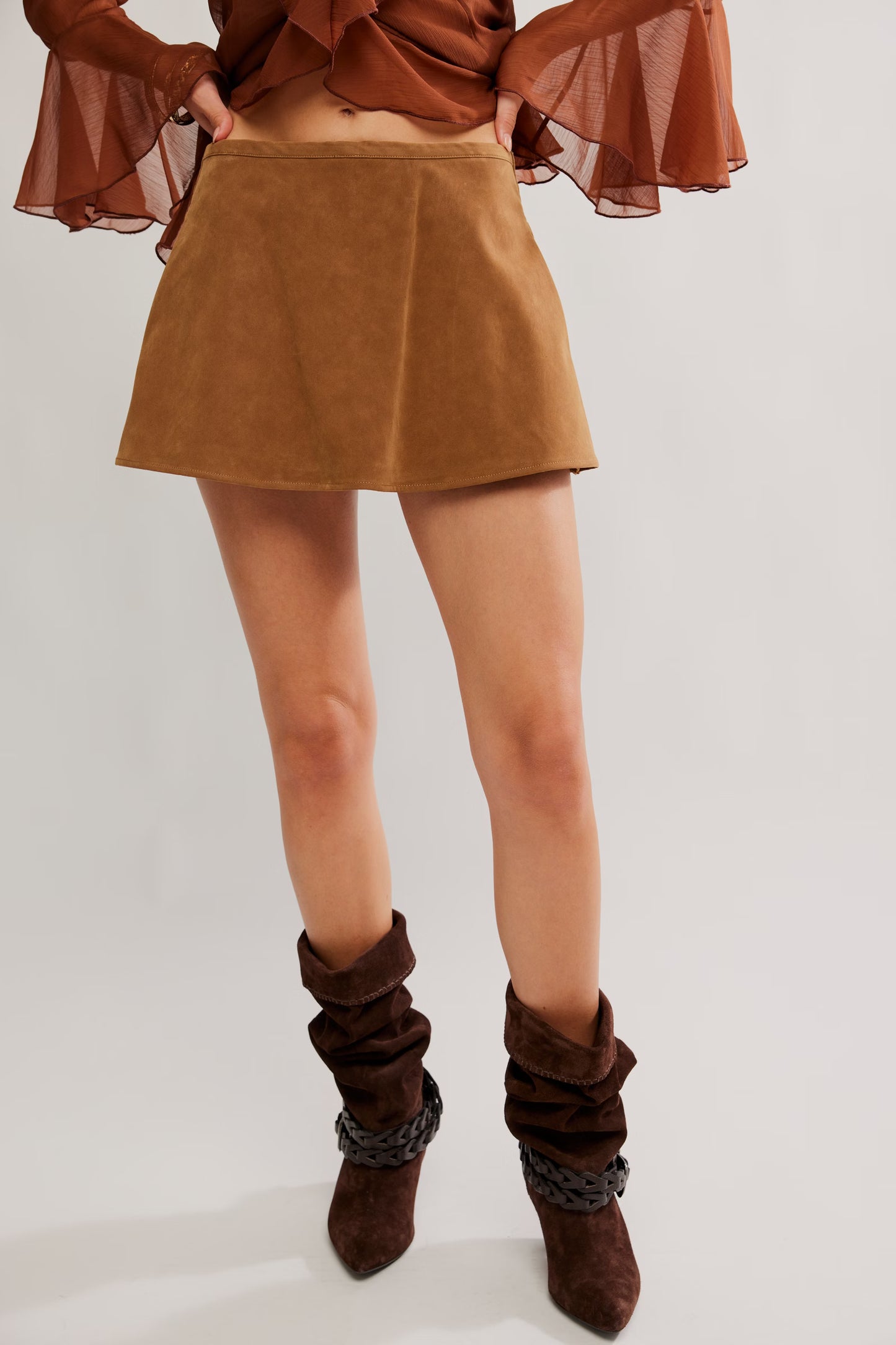 Paradise Found Suede Skort