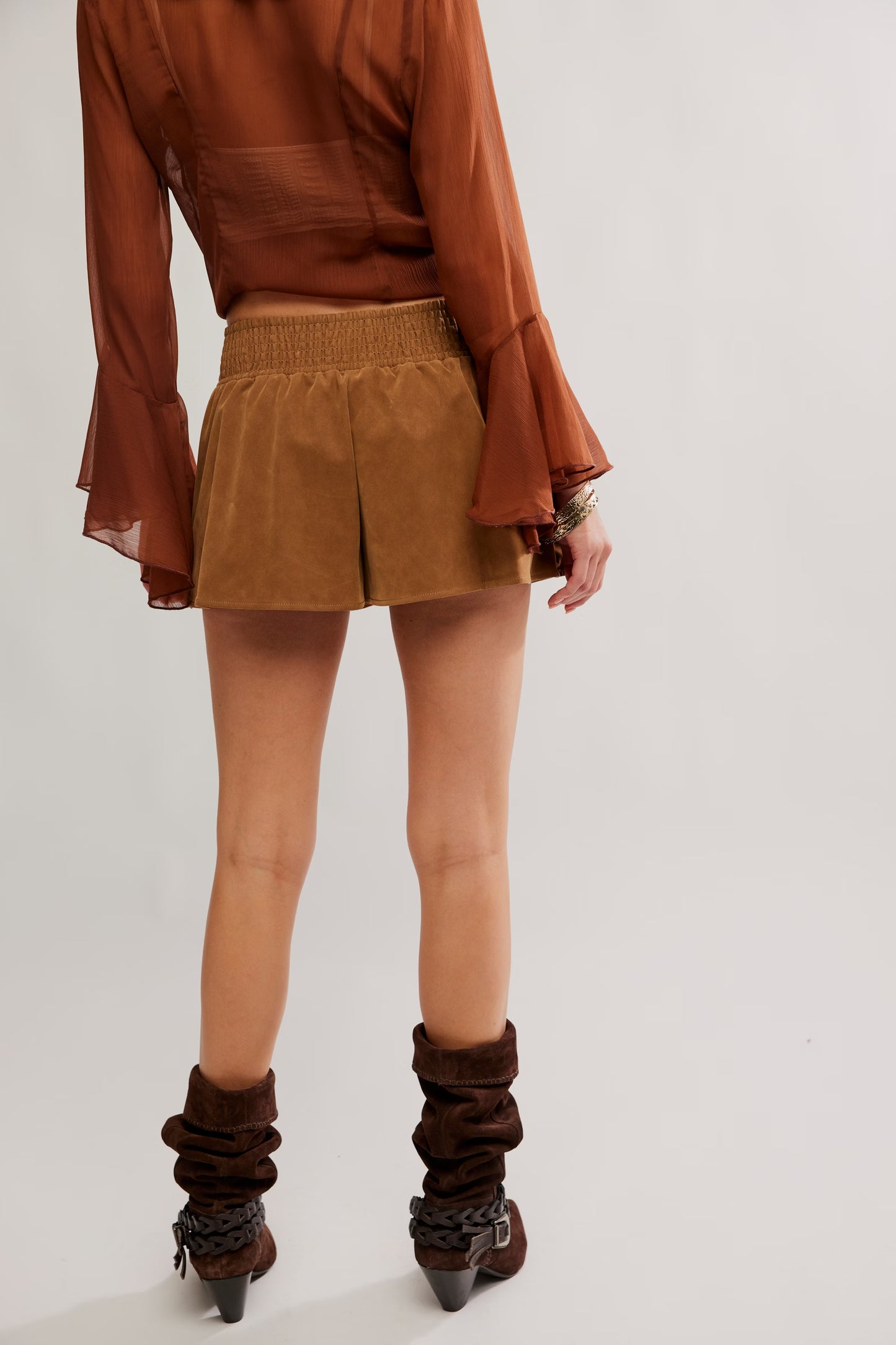 Paradise Found Suede Skort