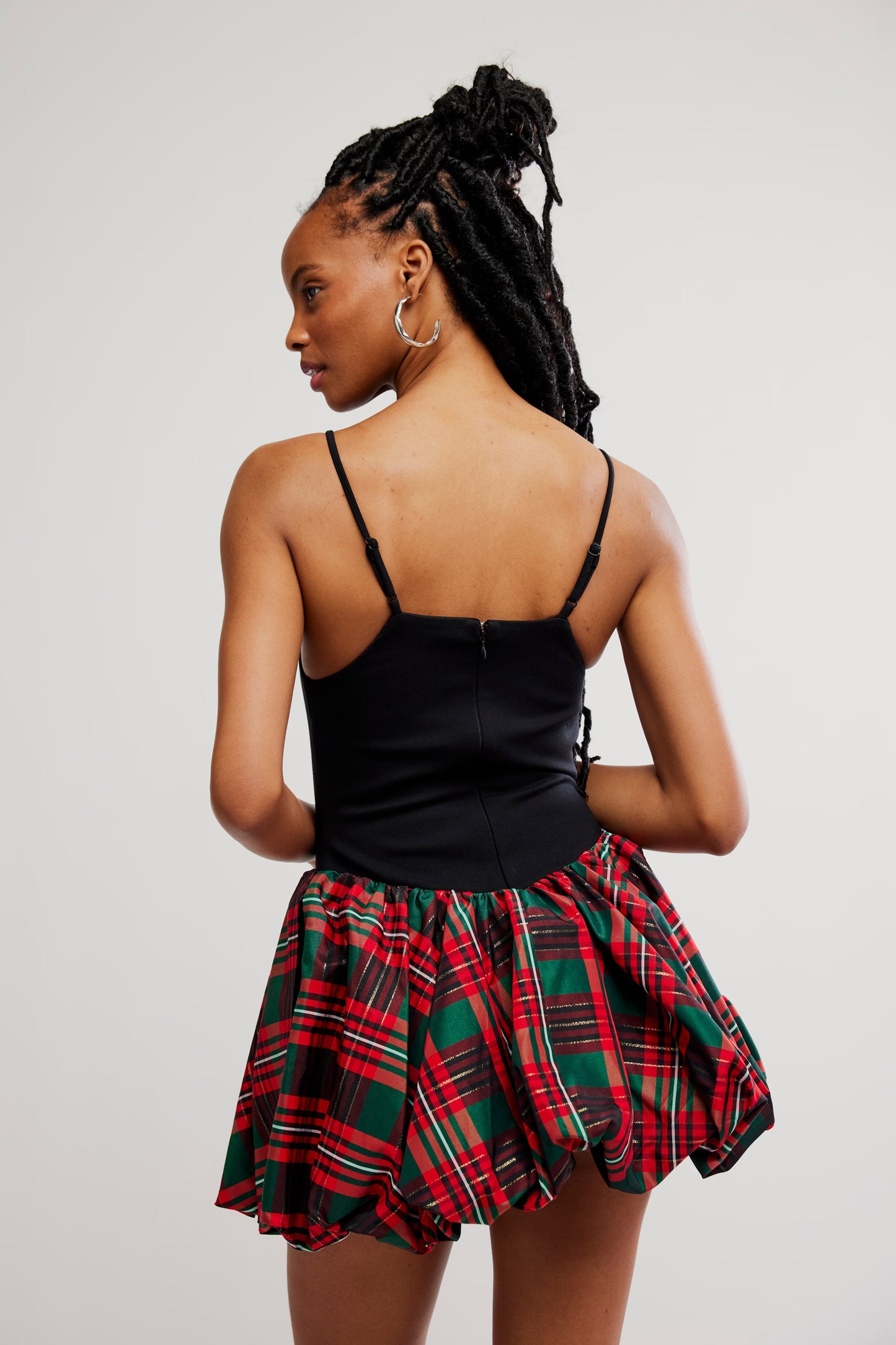 Tinsel Kiss Plaid Mini