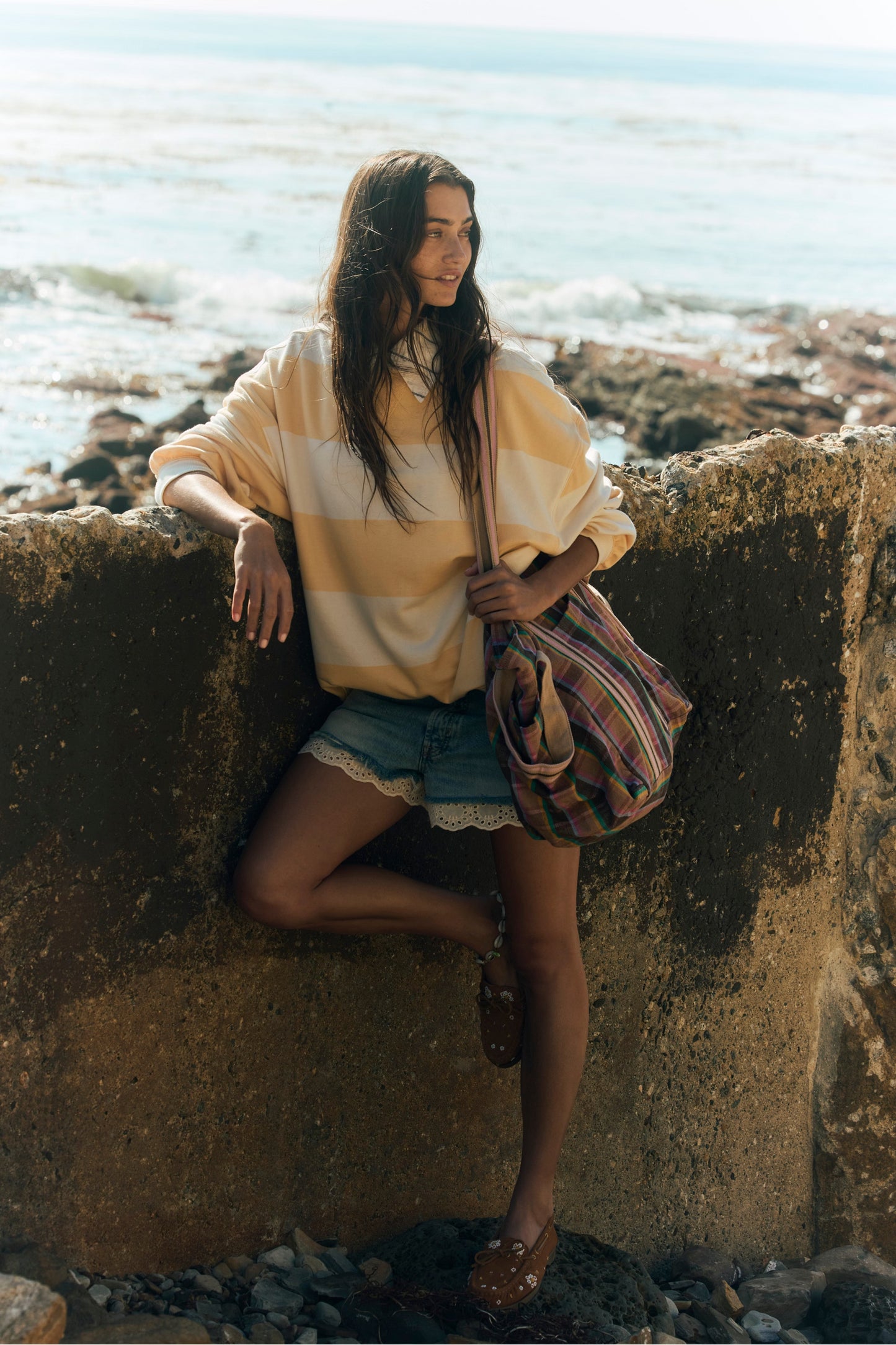 Classic Stripe Oversized Crewneck