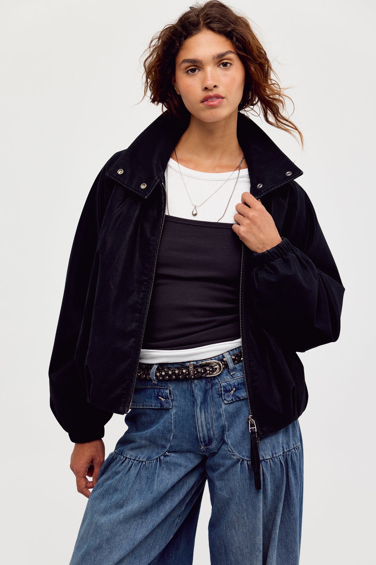 Chelsea Vegan Suede Jacket