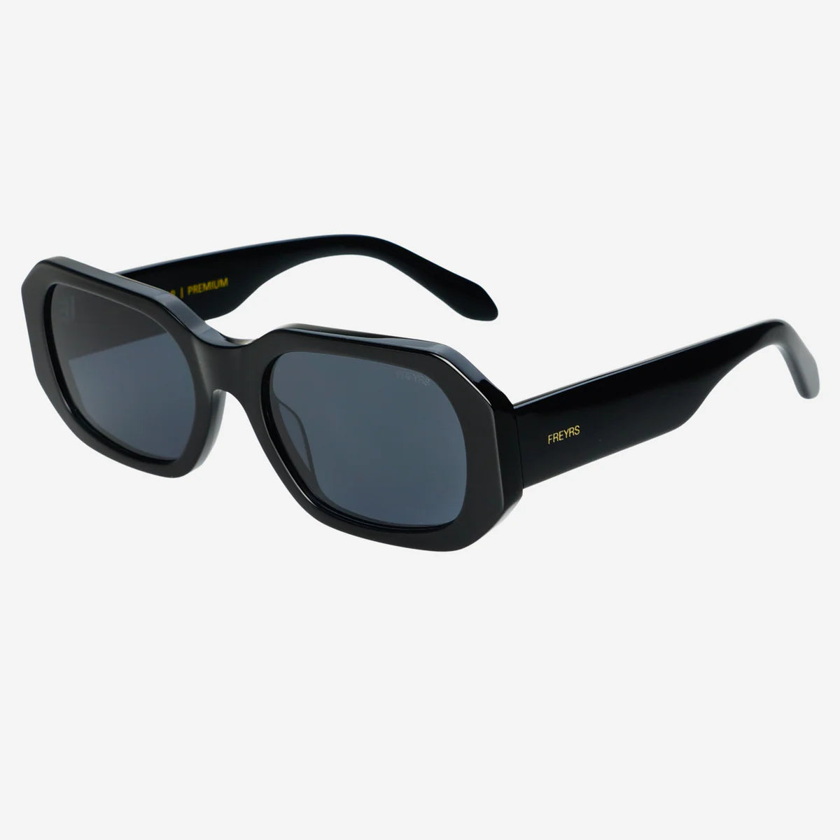 Onyx Acetate Rectangular Sunglasses
