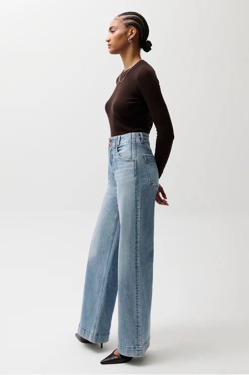 Lana Dbl Button High Rise