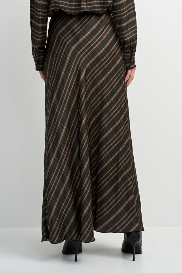 Plaid Maxi Skirt