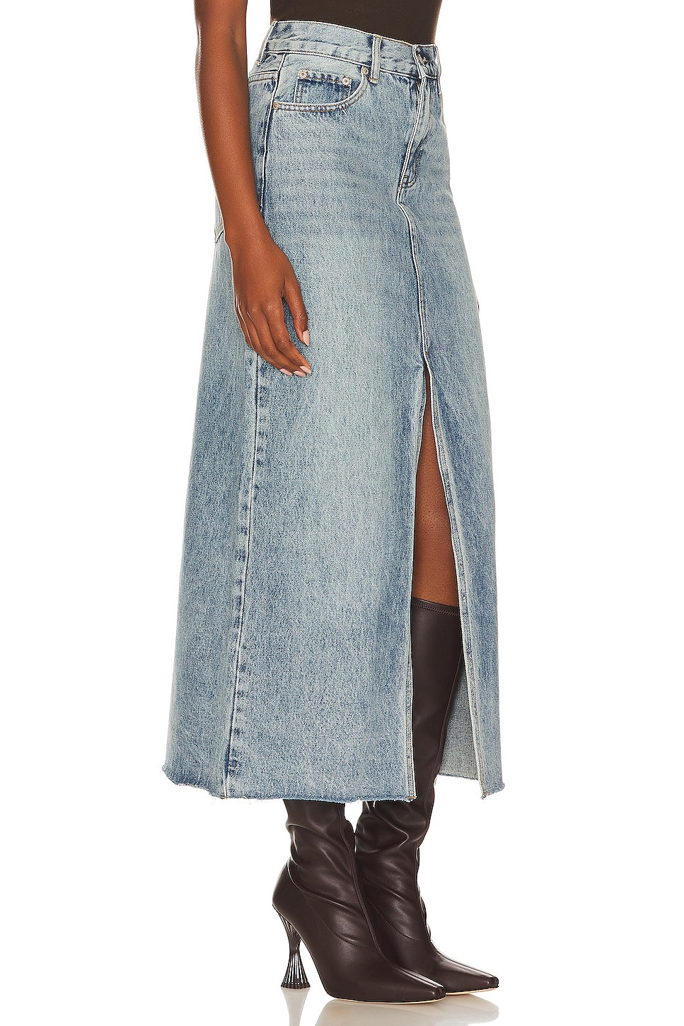 Avani Denim Midi Skirt