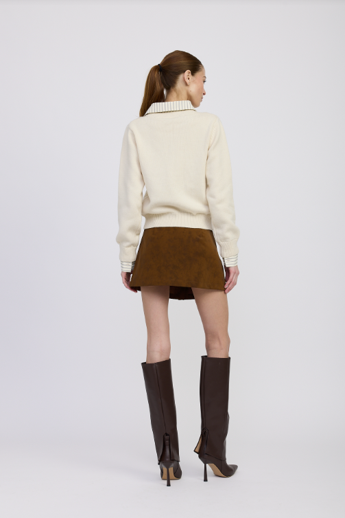 Azra Mixed Media Sweater