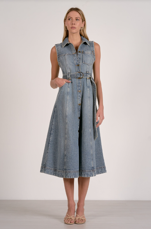 Denim Midi Dress