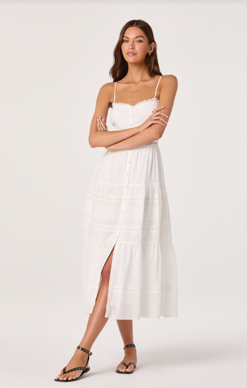 Annabel Eyelet Midi Dress