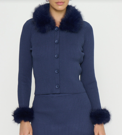 Chateau Fur Cardigan