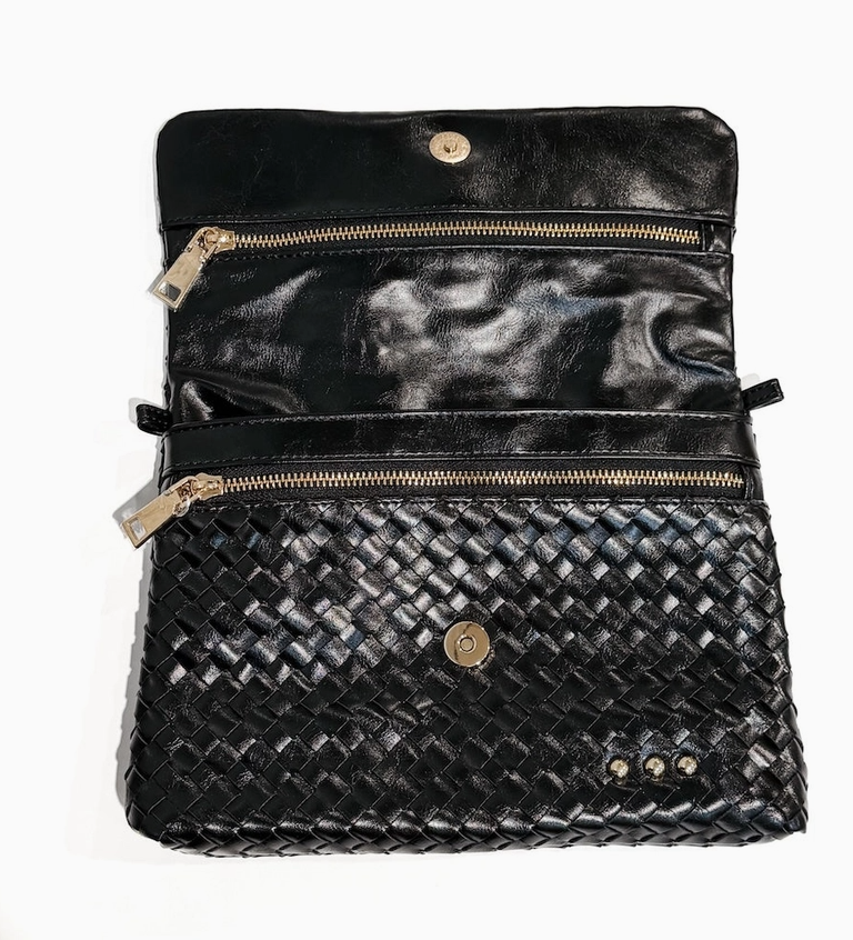 Wrenlee Woven Flap Crossbody