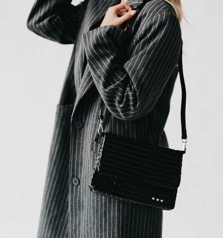 Wrenlee Woven Flap Crossbody