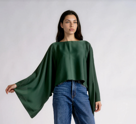 The Emerald Muse Blouse