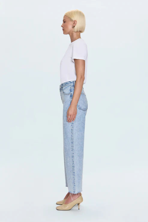 Tate High Rise Bowed Jean