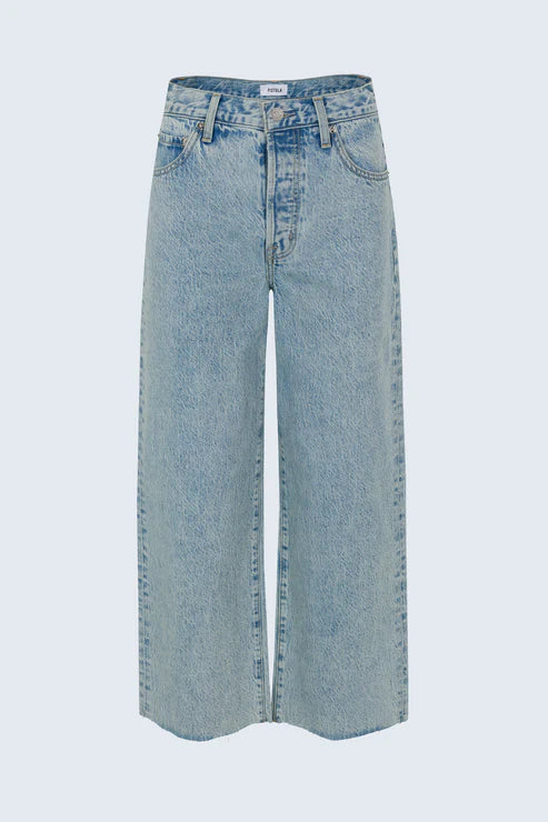 Tate High Rise Bowed Jean