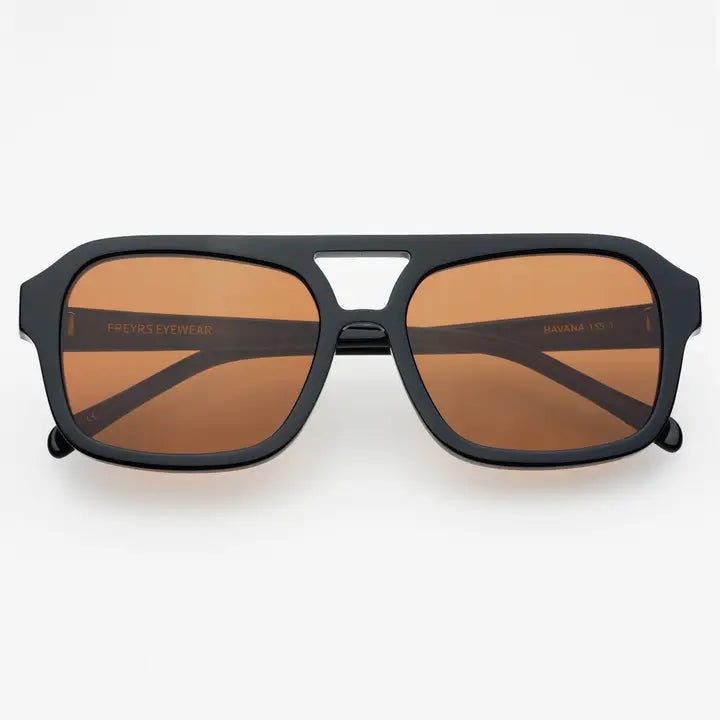 Havana Acetate Aviator Sunglasses