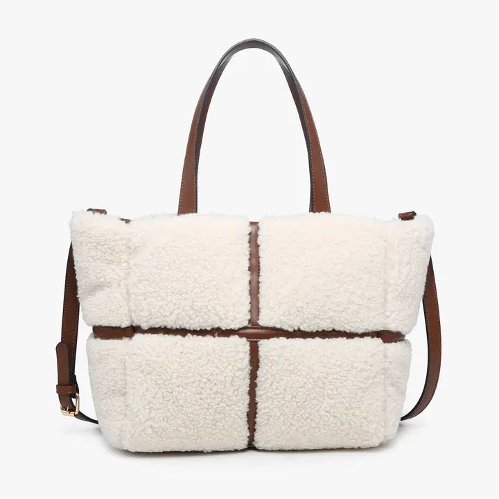 Marlene Sherpa Contrast Tote