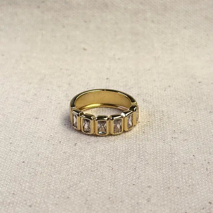 Chunky Cz Ring