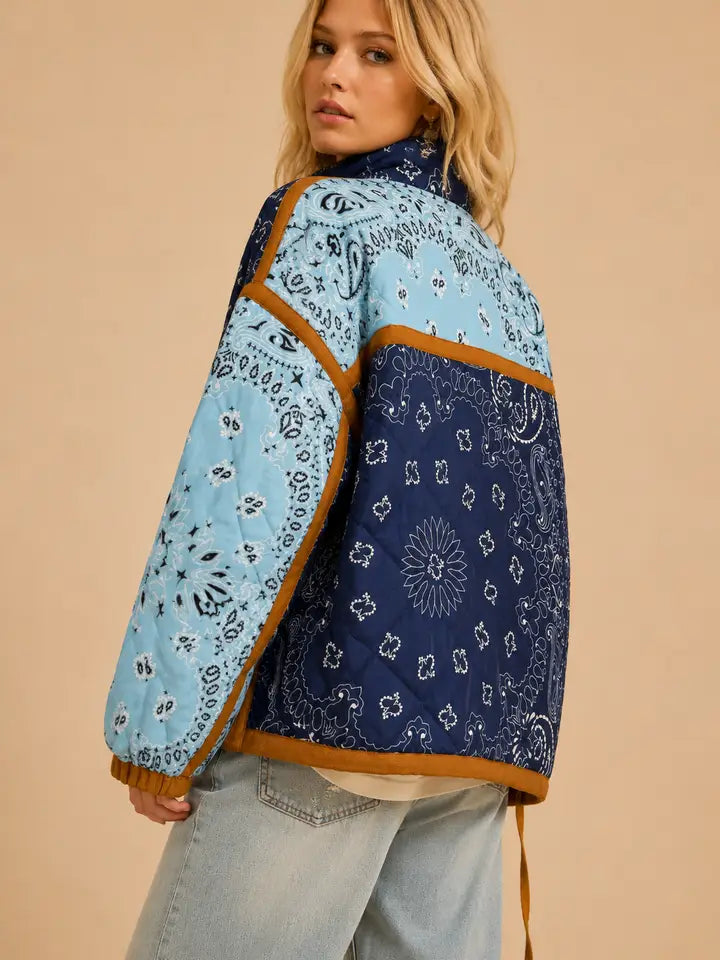 Patchwork Bandana Jacket