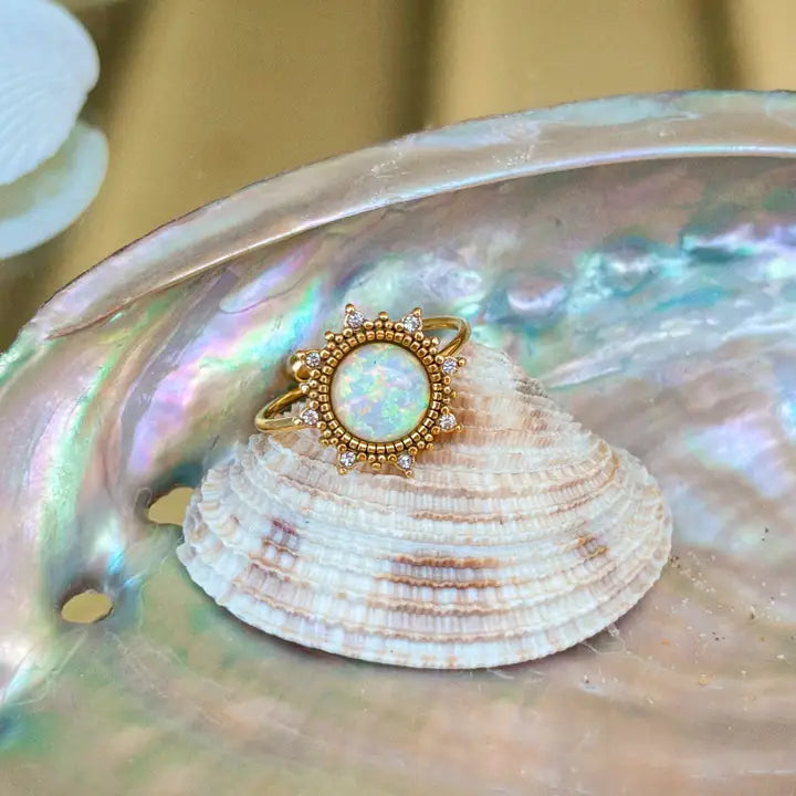 Soleil Opal Sun Ring