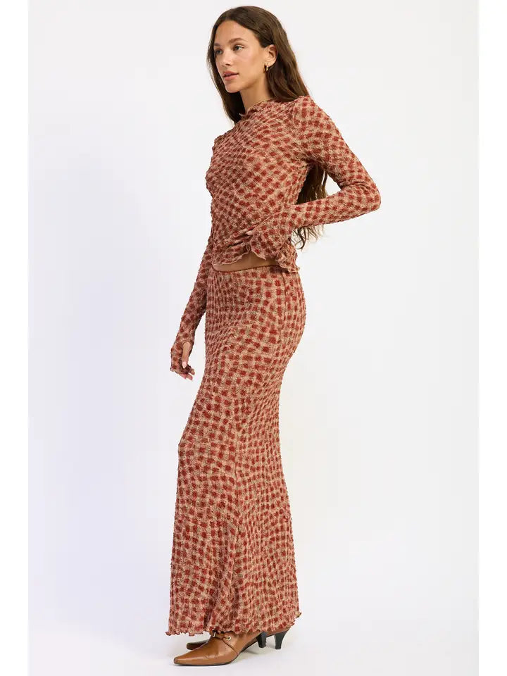 Brix Smocking Maxi Skirt